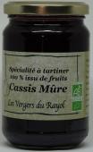 Purée 100% issu de fruits, CASSIS MÛRE, pot de 320g