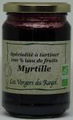 Purée 100% issu de fruits, MYRTILLE, pot de 320g