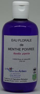 Eau florale de Menthe Poivrée, bouteille de 250ml