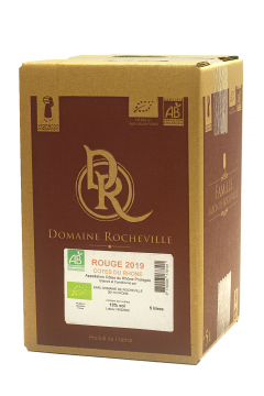 Côtes du Rhône Rouge 2020 BIO CUBI 5 Litres                              5 litres                    5litres