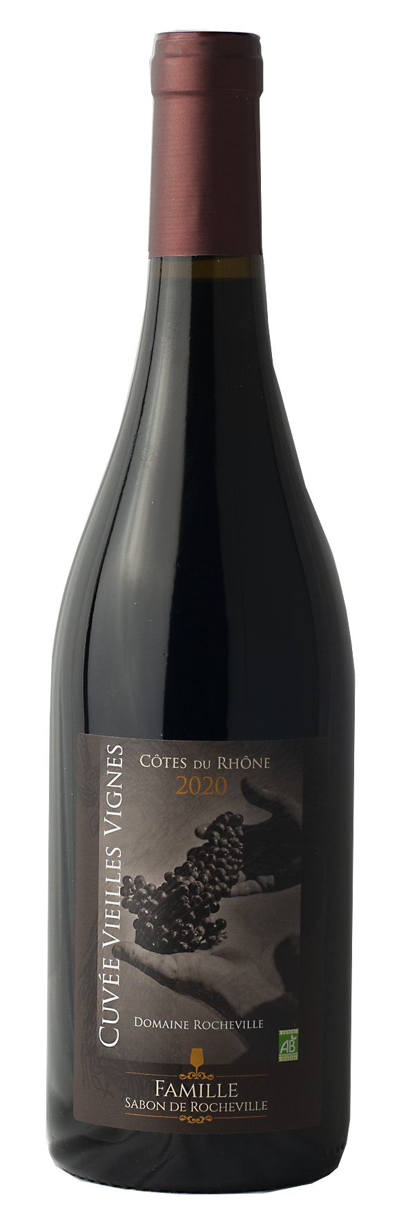 Côtes du Rhône rouge Bio 2020 cuvée Vieilles Vignes CÔTES DU RHÔNE