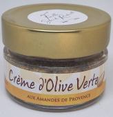 Crem'olives  vertes de Pays aux Amandes de Provence pot de 100g